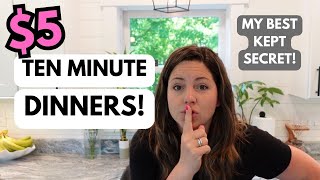 15 Busy Mom Dinner Ideas to Save You Time and Money! $5 Dinners | 10 Minute Dinners