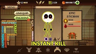 SHADOW FIGHT 2 | THE EPIC STICK MAN | INSTANT KILL MOD screenshot 1
