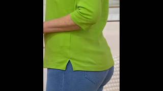 Qvc Model Luanne Modeling A Shirt