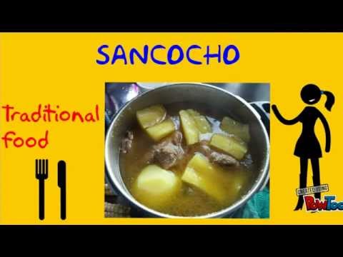 Traditional food Sancocho Colombia