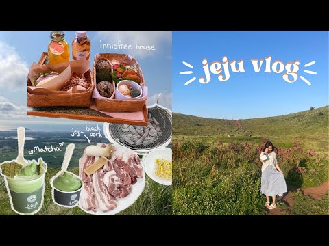 study abroad korea vlog: jeju island, matcha, innisfree cafe, hiking pt. 3 🍵