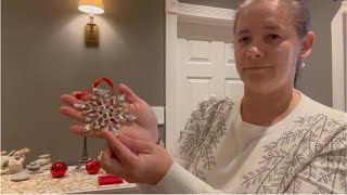Venhoo Christmas Snowflake Ornaments 2023