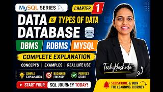 Chapter 1: Data, Database, DBMS, RDBMS & MySQL Explained | SQL & MySQL Tutorial for Beginners