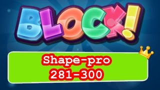 BLOCK! Shape-pro Level 281-300 (Special Platinum) - Lösung Solution Walkthrough