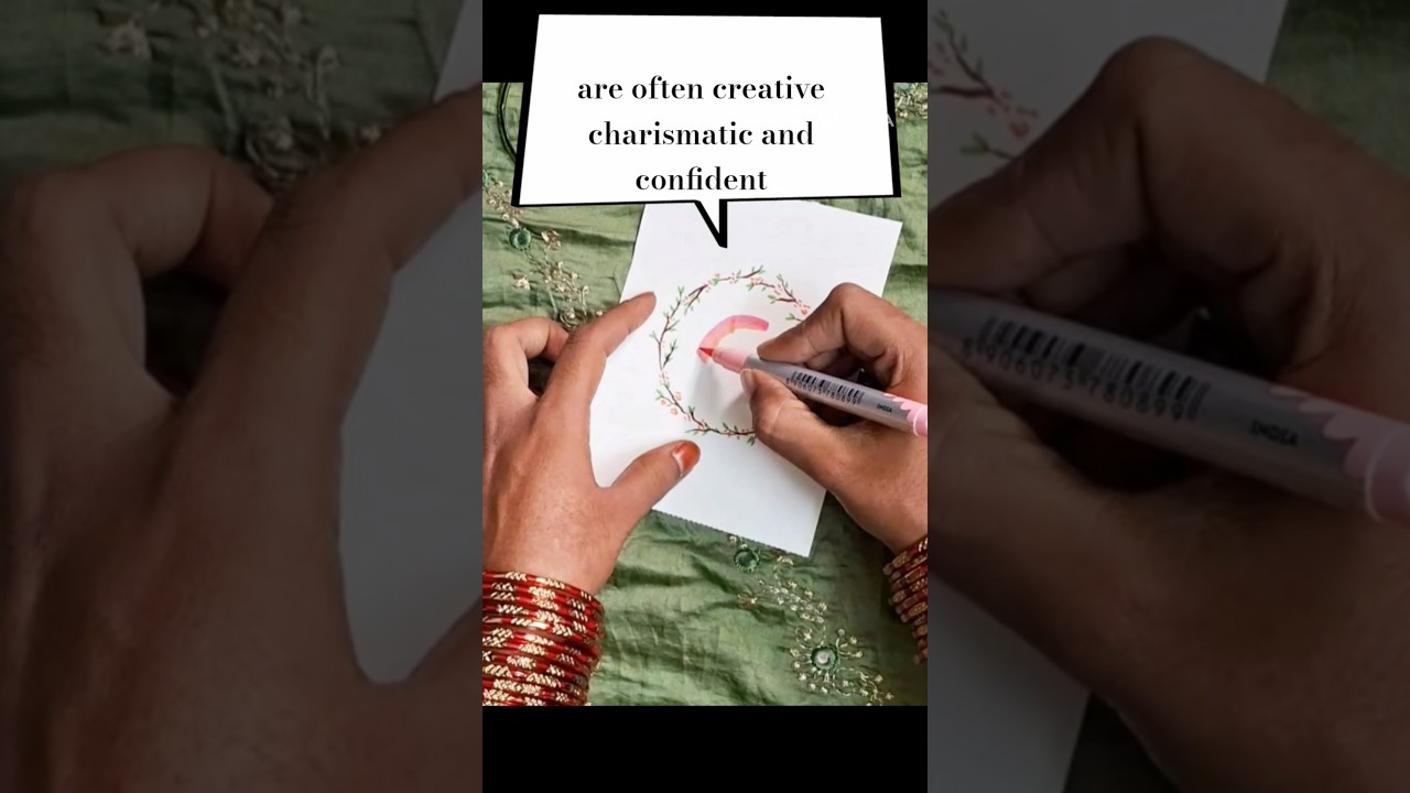 How to draw design Letter C 