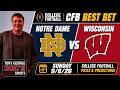 Free Football Pick Notre Dame Fighting Irish vs Wisconsin Badgers , 9/6/2026 College Football