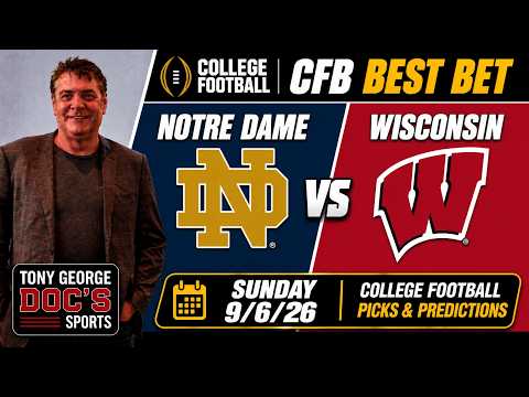 Free Football Pick Notre Dame Fighting Irish vs Wisconsin Badgers , 9/6/2026 College Football