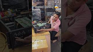 amplifier sound testing 💥 |#amplifier #sound #testing #repair #viral #shorts #trending #reels #dj