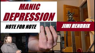 How to Play Manic Depression - Jimi Hendrix Guitar Lesson | Riffs & Chords