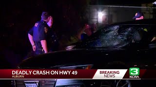 Pedestrian hit, killed by vehicle in Auburn, police say