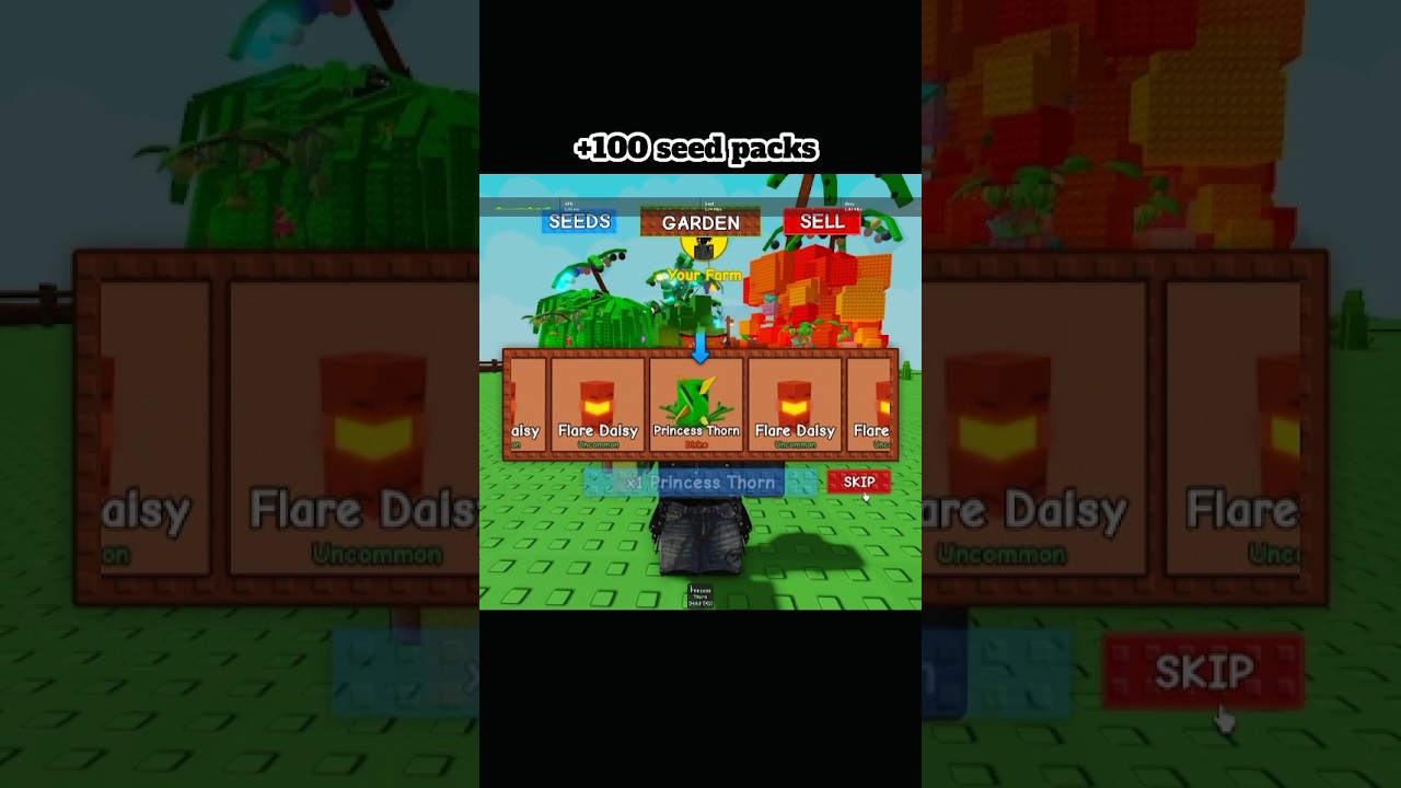 Finally got princess throne 🤑 !! | grow a garden seed pack opening 💀