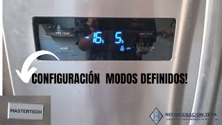 Mastertech Como Ajustar Temperatura Adecuadamente, Modos De Congelamientos, No Congela