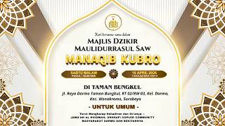 🔴 MAJLIS DZIKIR MAULIDURRASUL SAW MANAQIB KUBRO DI TAMAN BUNGKUL KEC. WONOKROMO SURABAYA.