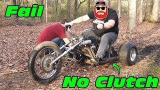 Rat Rod V8 Header Mini Trike Ride Fail