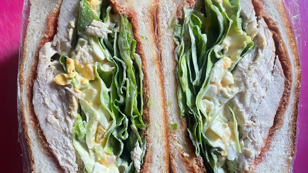 ⑤⑦【鶏ハムサンド】タンパク質多め野菜多め🥪
