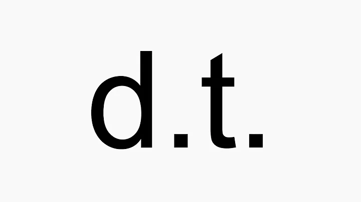 How to pronounce d.t.