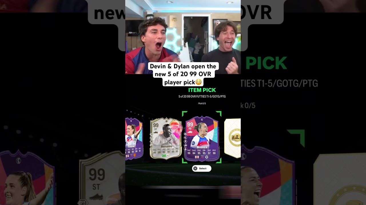 We opened the new 5 of 20 99 OVR player pick😳