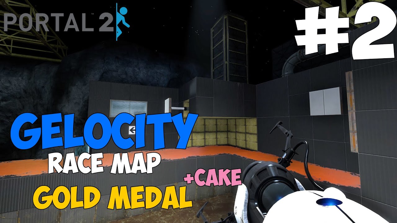 Portal 2 - Gelocity Race Map (Gold Medal+Cake) #2