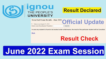IGNOU Result June 2022 has Declared | IGNOU Result Update June 2022