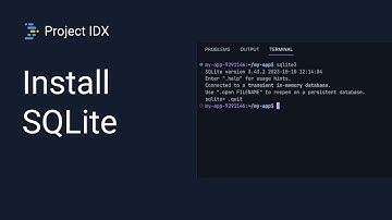 How to Install SQLite on Project IDX