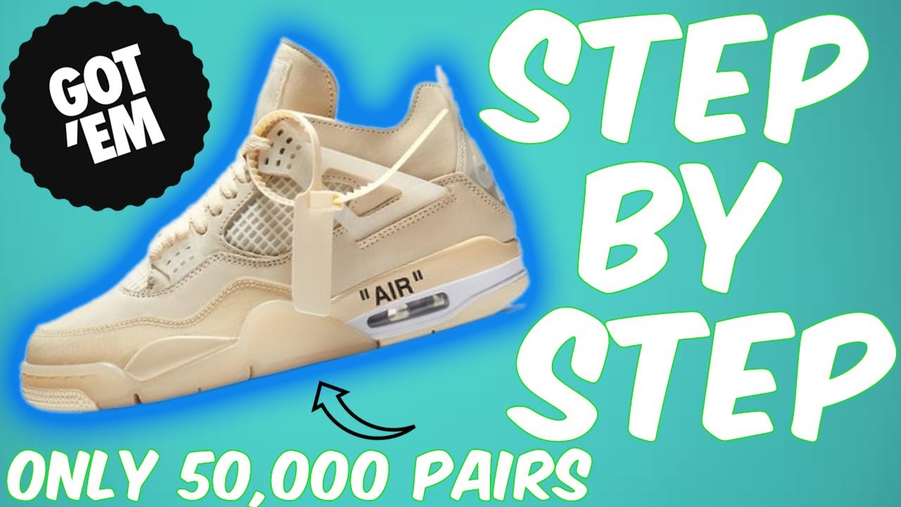 jordan 4 off white sail raffle