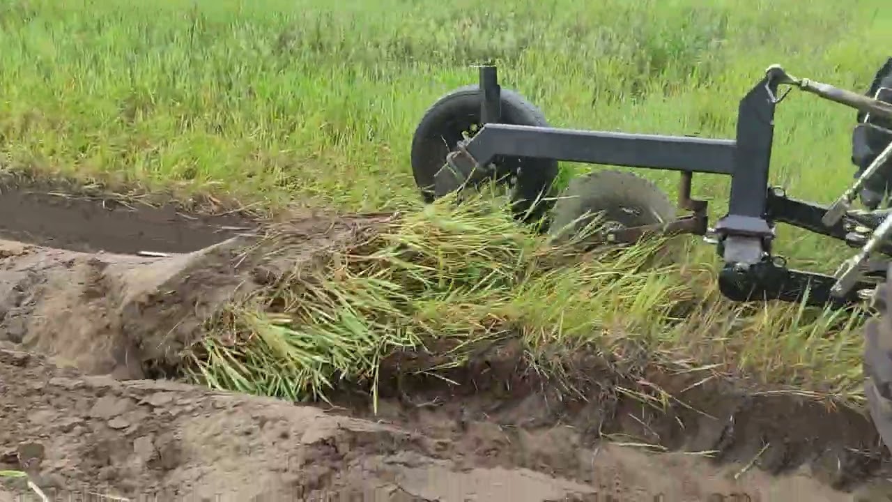 Оранка поля, плугом беллота, квернеланд розмір 1-50 трактор китаєць, скаут 404!