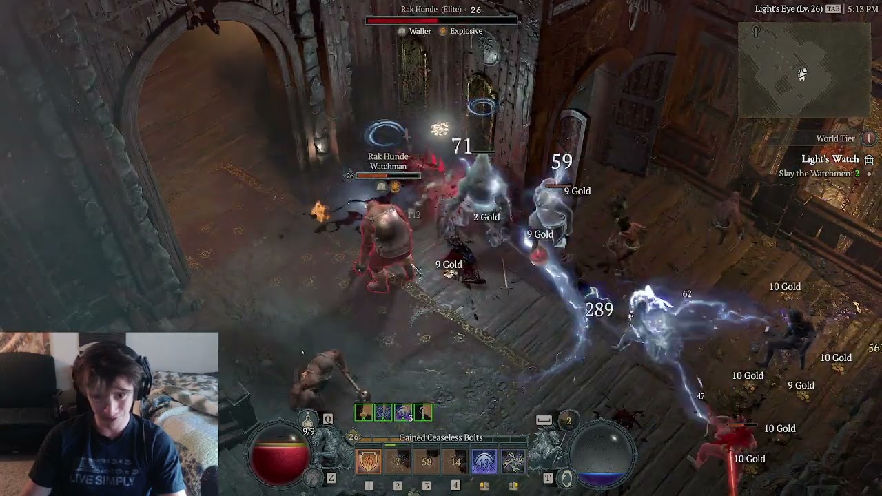 D4 Melee Lightning Sorc leveling build 1-50  for Season 1