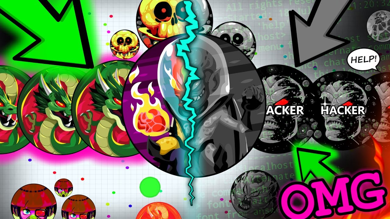 99,9% IMPOSSIBLE SAME SIZE AUTOSPLIT POPSPLIT IN AGARIO (Agar.io GLITCH)