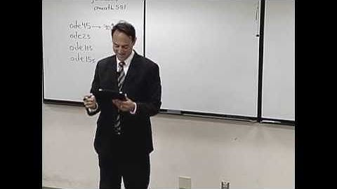 5.6 - Stability of Time stepping Schemes