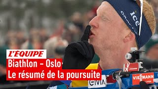 Le résumé de la poursuite à Oslo remportée par Johannes Boe - Biathlon - CM (H)