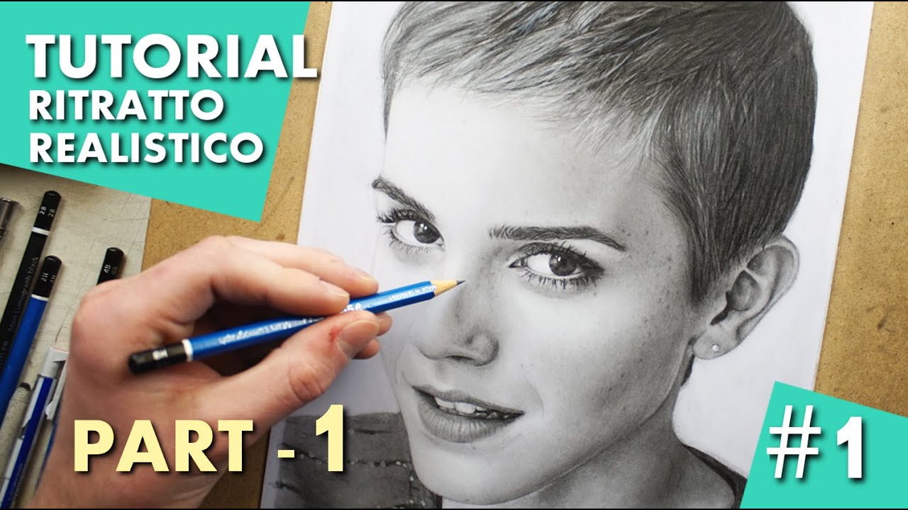 Tutorial Come Fare Un Ritratto Realistico A Matita Parte 1 3 Realistic Pencil Portrait Drawing Youtube