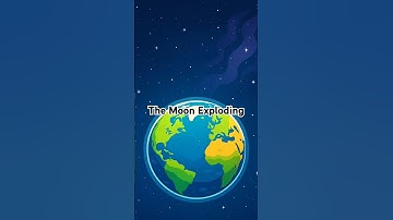 What if the moon exploded? #space #moon #universe #whatif #earth #nature #ai #facts #shorts #edit