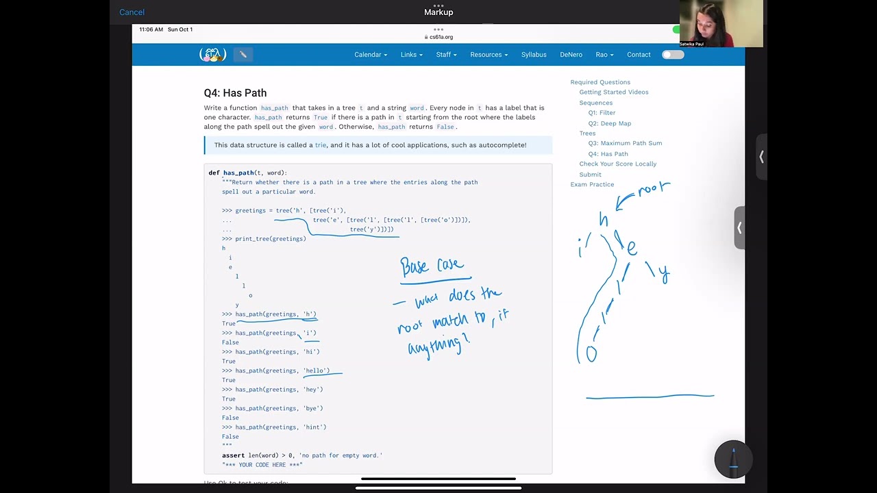 Recursive Tree Traversal for Path Finding
