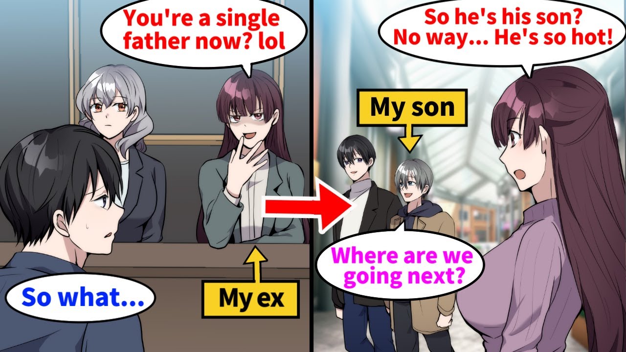 【Manga】I bumped into my ex, who dumped me in college, and she made fun of me for being a single dad