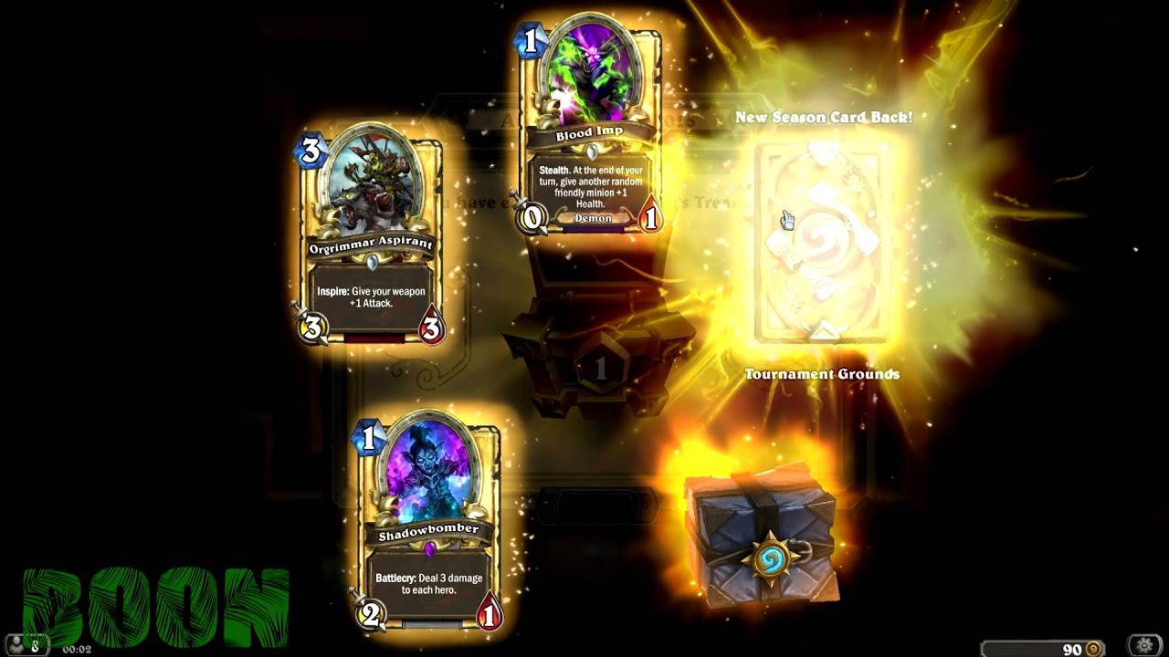 Hearthstone Season chest reward (rank 1) + GIVEAWAY 5 PACKS YouTube