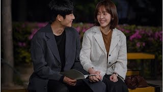 Jung hae in and han ji min share sweet moment behind-the-scenes stills
of “one spring night” kiss