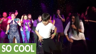 Little kid steals the show with Michael Jackson moves