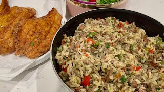 Fried Catfish with Simple and Tasty Dirty Rice Recipe | Family Dinner by Tammicia Rochelle 654 views 7 months ago 19 minutes