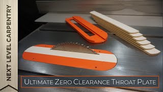 Ultimate Zero Clearance Throat Plate with Replaceable Inserts