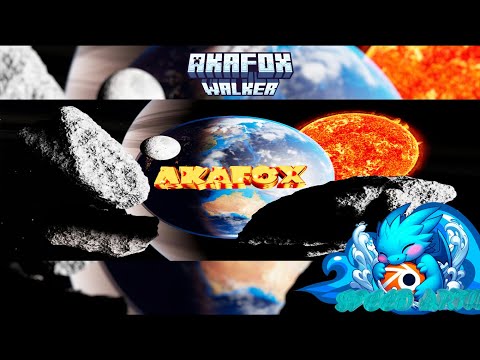 (Speed art blender) - Nova arte de fundo para o meu canal em 2025!!