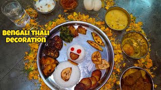 Annoprason and birthday thali decoration | Jamai sasthi special thali | Bengali thali | Misscreative