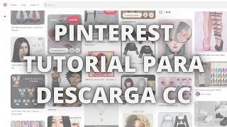 TUTORIAL descargar CC Los Sims 4 PINTEREST