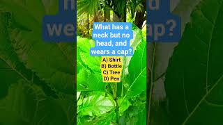 What has a neck but no head, and wears a cap?