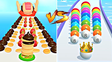 MAX LEVELS Pancakes vs BallRun2048 💥: All Levels Gameplay Walkthrough Android ,iOS NEW UPDATE