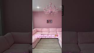 My dream pink couch from wayfair 😍Pink sectional 🌸 #wayfair #pinkinterior #pinkdecor
