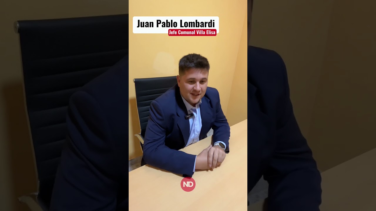 Juan Pablo Lombardi, jefe comunal de Villa Elisa