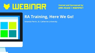 Webinar: RA Training: Here We Go
