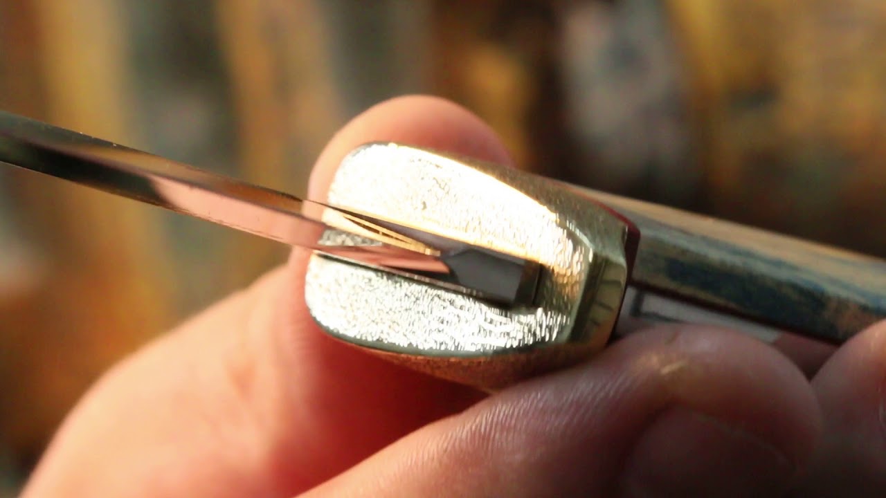 N690 hunting knife. 62HRC+Cryo & maple root handle