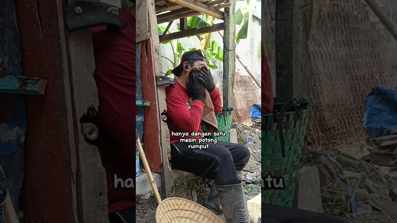 Potong rumput area terbengkalai 