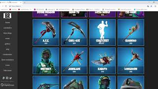 fnbr co — Fortnite Cosmetics   Google Chrome 11 11 2018 16 52 47